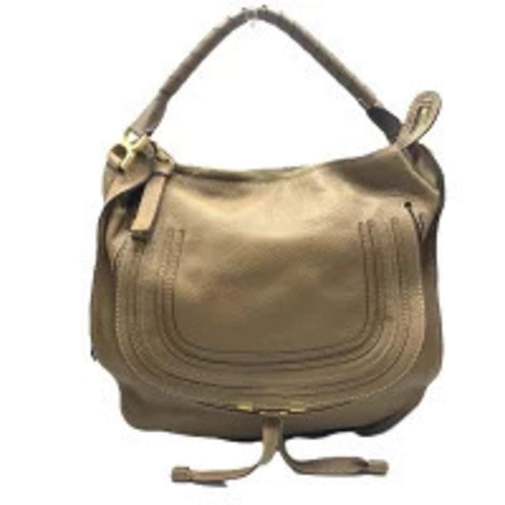 Chloe Marcie handbag shoulder bag calfskin brown